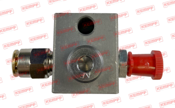 Preview: 147727 Kempf Nippelblock 1-fach Stahl 180° montiert